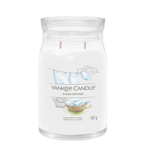 yankee candle Clean-Cotton_Signature_Large-Jar-1000